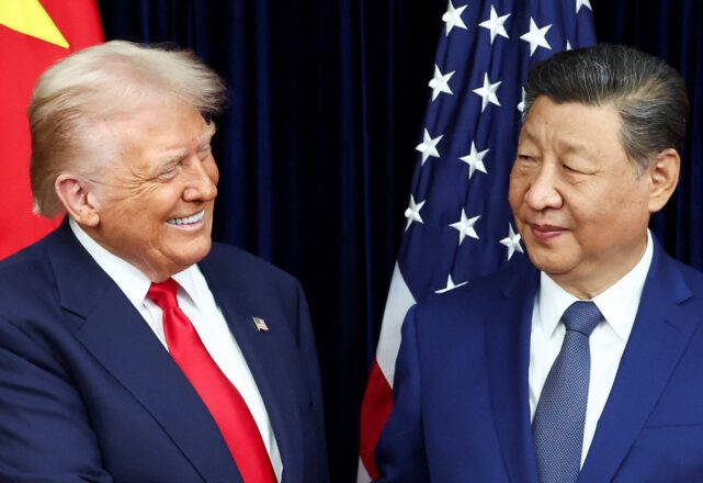xi-adota-tom-conciliador-em-encontro-com-trump-na-coreia-do-sul:-“parceiros-e-amigos”